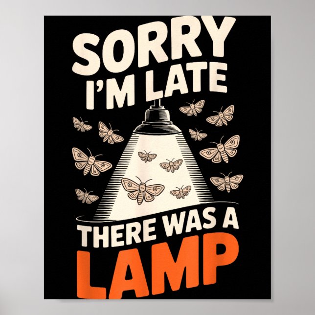 Funny Moth Collector Collecting Ledopterology Men  Poster (Vorne)