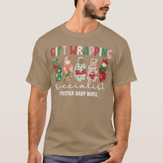 Funny Mother Baby Nurse Christmas Mom Baby Nurse X T-Shirt
