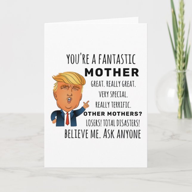 Funny Mother Birthday Bestes Geschenk Karte (Vorderseite)