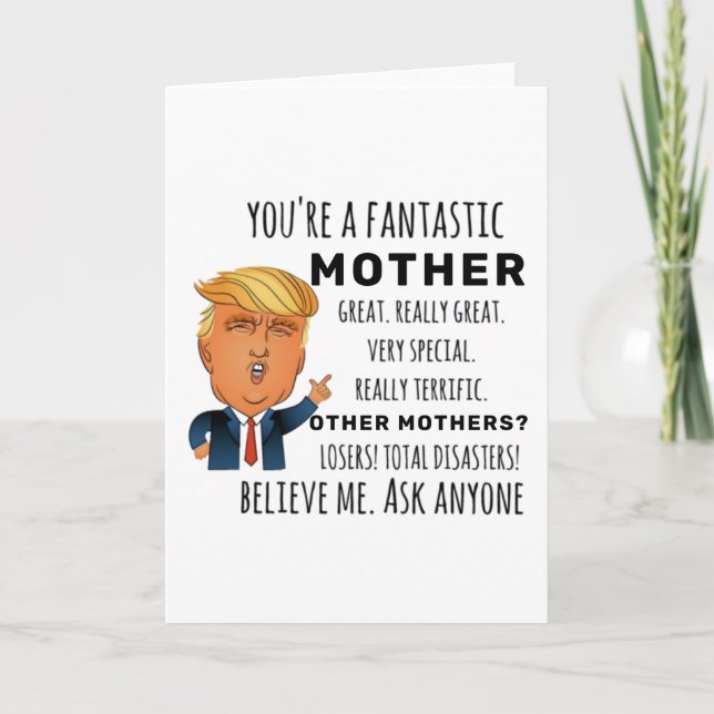Funny Mother Birthday Bestes Geschenk Karte (Vorderseite)