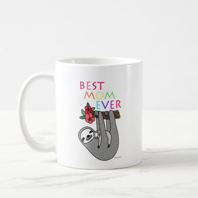 Funny Mother Day Geschenk Schlampe Mutter Beste Mu Kaffeetasse (Links)