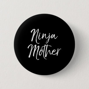 Funny Mother's Day Geschenk für Mamas Karate Gesch Button