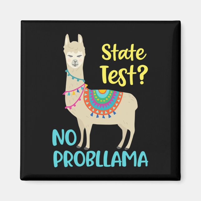 Funny Motivierend Staat Test Day Magnet (Vorne)