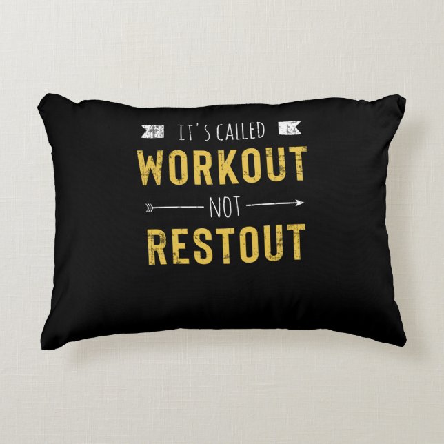 Funny Motivierend Zitat heißt Workout Dekokissen (Vorderseite)