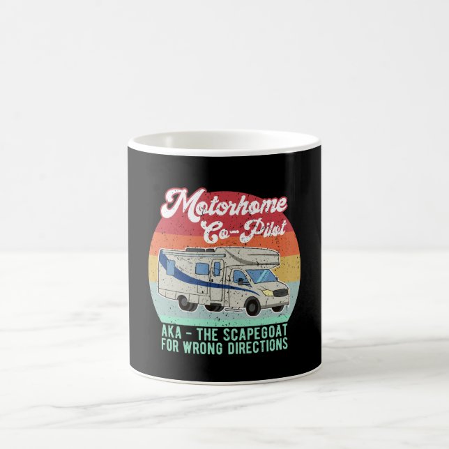 Funny Motorhome Co Pilot Scapegoat Geschenk Kaffeetasse (Mittel)