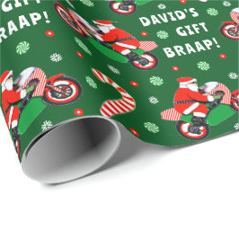 Funny Motorrad Motocross Urlaub Geschenk Geschenkpapier