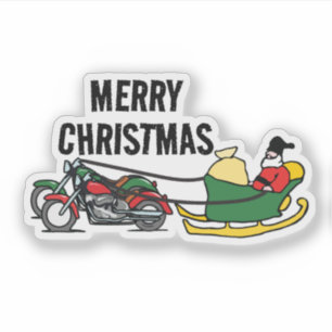 Funny Motorräder Pullman Weihnachten Weihnachten Aufkleber