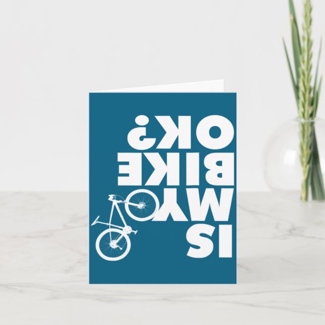 Funny Mountain Bike  Karte (Vorderseite)