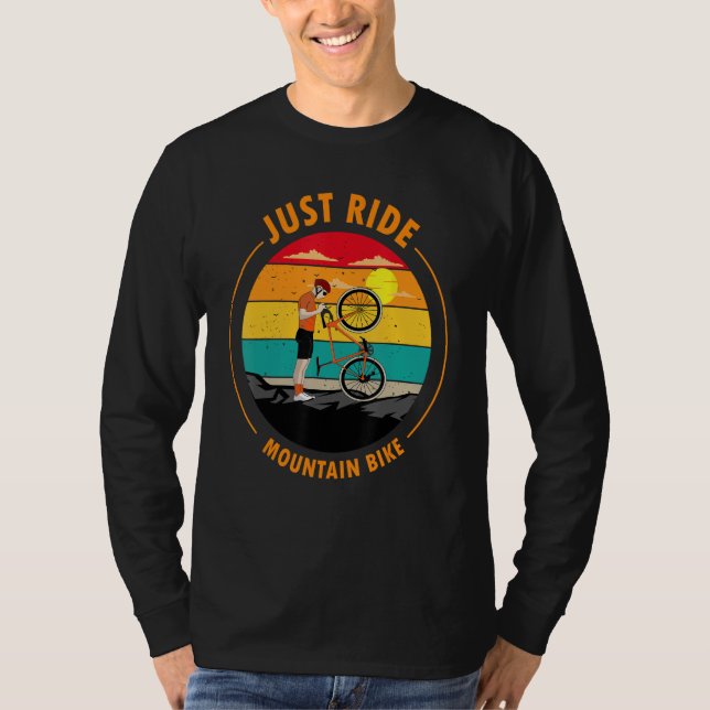 Funny Mountain Biking Design For Men Women Trail R T-Shirt (Vorderseite)