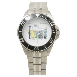 Funny Mouse Crime RickLondon Stainless Steel Watch Armbanduhr