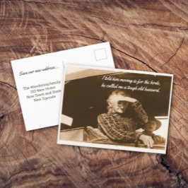 Funny Moving Announcement der 1930er Jahre Postkarte