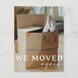 Funny Moving carte postale Faire-part avec photo
