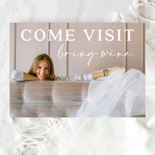 Funny Moving carte postale Faire-part avec photo