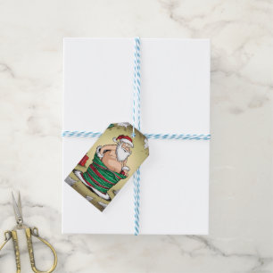 Funny Mr. & Mrs. Christmas Geschenktags Geschenkanhänger