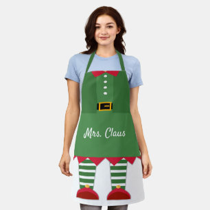 Funny Mrs Claus Christmas Green und Red Custom Schürze