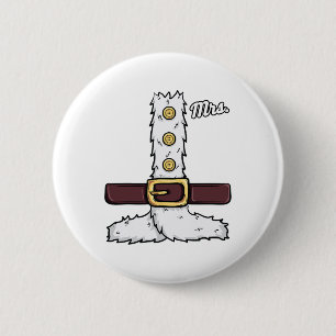 Funny Mrs Claus Matching Paare sein Mr. Mrs. S Button