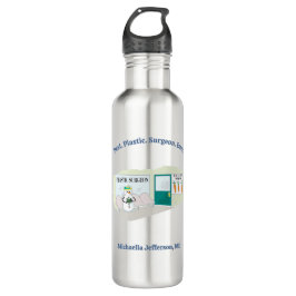 Funny Ms Frosty auf Cartoon eines plastischen Chir Edelstahlflasche