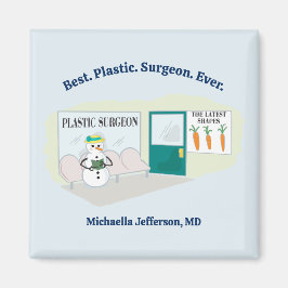 Funny Ms Frosty auf Cartoon eines plastischen Chir Magnet