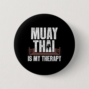 Funny Muay Thai Design für Männer Frauen Kinder Mu Button