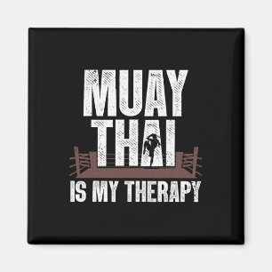 Funny Muay Thai Design für Männer Frauen Kinder Mu Magnet