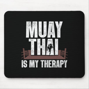 Funny Muay Thai Design für Männer Frauen Kinder Mu Mousepad