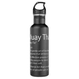 Funny Muay Thai & Thai Boxing - Muay Thai Definiti Edelstahlflasche