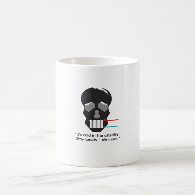 Funny mug about afterlife, humorous mugs kaffeetasse (Mittel)
