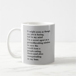 Funny Mug für das Amt Kaffeetasse
