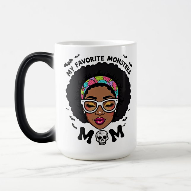 Funny Mug für Mamas - Monster-Mama Verwandlungstasse (Links)