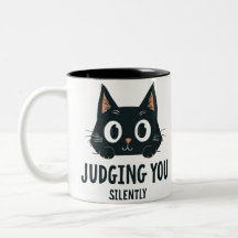 Funny mug Judgmental Cut Cat Cups Geschenk