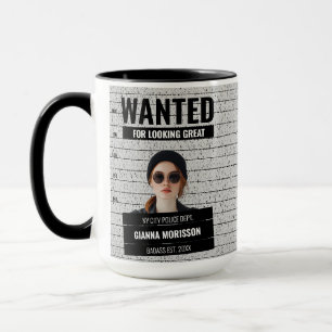 Funny Mugshot Gewollt Poster Individuelle Name & T Tasse