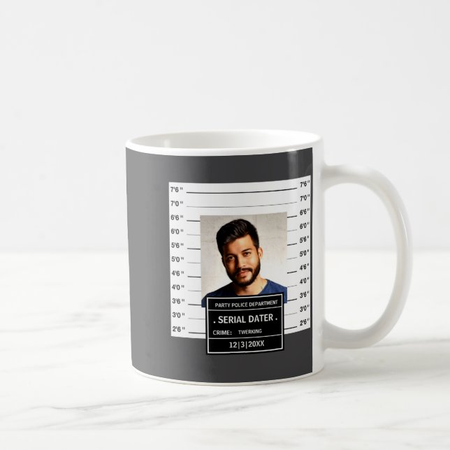 Funny Mugshot Ster  Kaffeetasse (Rechts)