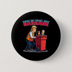 Funny Müll für Trump Mega und MGA 2024 Button