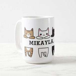 Funny Multicolor Cat Frame   Kaffeetasse