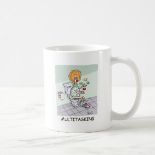 Funny Multitasking Juggling Clown Kaffeetasse