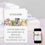 Funny Mum Limerick Favorite Son 3 Foto Geburtstag Karte<br><div class="desc">Personalisierte Foto Geburtstagskarte mit lustigem limerick für Ihre Mama, vom weltgrößten Sohn. Die Fotovorlage ist für Sie bereit, 3 Bilder hinzuzufügen, die in quadratischem / instagram Format angezeigt werden. Sie können auch eine Nachricht hinzufügen und das Gedicht bearbeiten, wenn Sie möchten. Das Gedicht wird in mageren Schriftart-Typografie geschrieben und lautet:...</div>