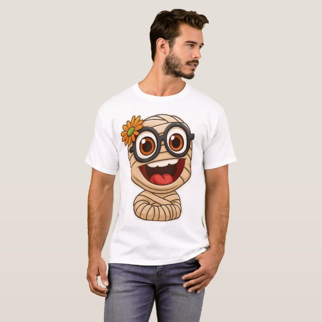 Funny Mummy Sticker T-Shirt (Vorne ganz)