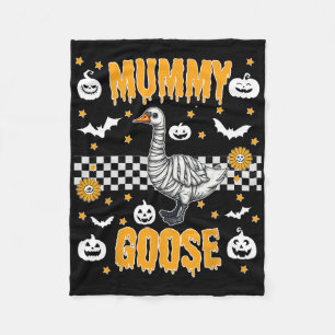 Funny Mummy Wrapped Goose Spooky Halloween Kostüm Fleecedecke