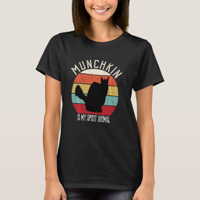 Funny Munchkin ist mein Geist Tierkatze Lover Men  T-Shirt (Vorderseite)