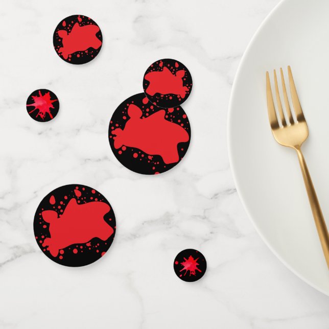 Funny Murder Mystery Halloween-Party Blut Konfetti (Gruppe)