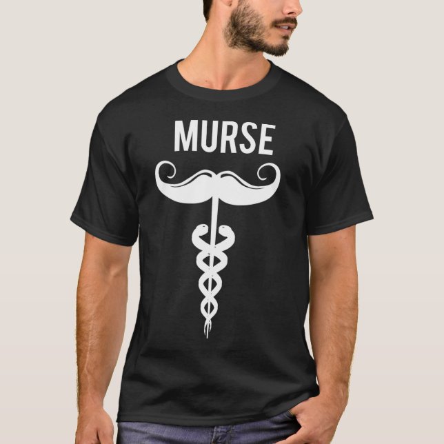 Funny Murse Design für Männer männliche Krankensch T-Shirt (Vorderseite)