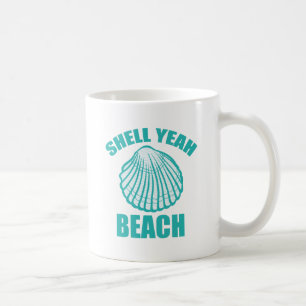 Funny Muschel Yeah Beach Pub Kaffeetasse