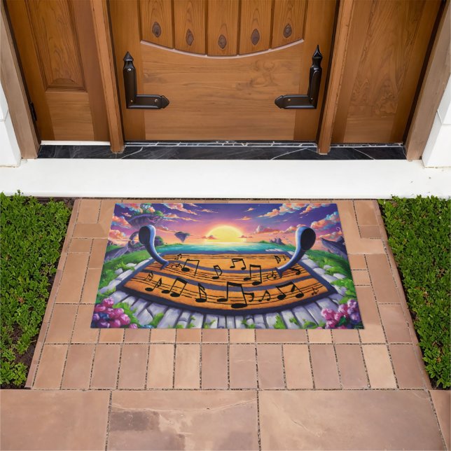 Funny Music Doormat Fußmatte (Außenbereich)