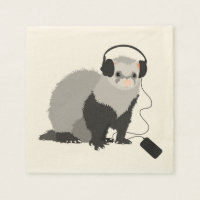 Funny Music Lover Ferret