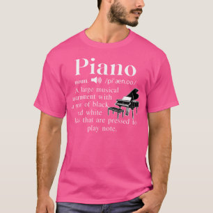Funny Music Piano Noun Definition für Orchester T-Shirt