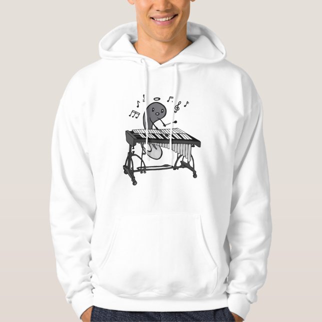 Funny Music Playing Vibraphon Mallets Instrument Hoodie (Vorderseite)