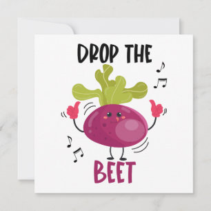 Funny Musical Beet Pub Mitteilungskarte