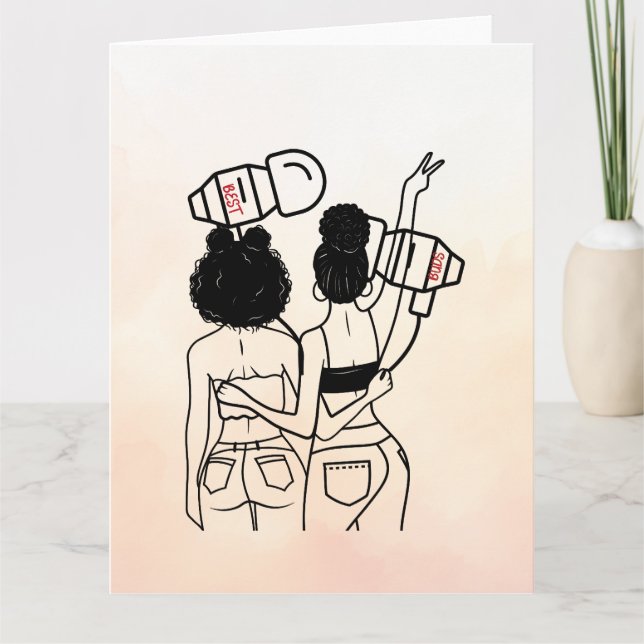 Funny Musical Bestie Pub / Best Friend Karte (Vorderseite)