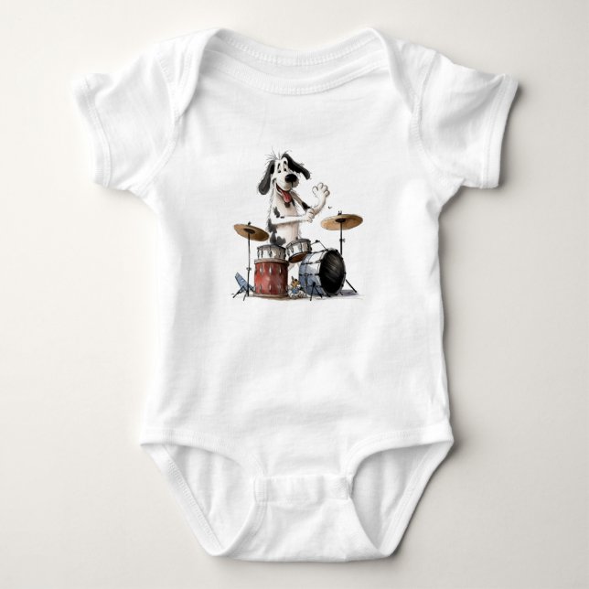 Funny Musical Dog Baby Strampler (Vorderseite)