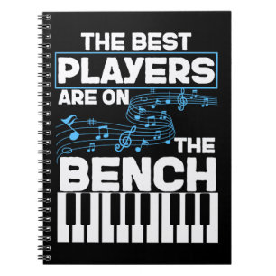 Funny Musician Keyboard Piano Player Notizblock